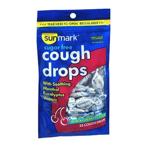 Sunmark Sugar Free Cough Drops W/ Soothing Menthol Eucalyptus Vapors ...