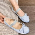 thumbnail image 3 of CHICVOMEY Vintage Flats for Women Comfort Ballet Flats Satin Up Dress Flats Comfort Casual Flats with Memory Foam Insole Wide Feet Friendly, 3 of 8