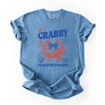 thumbnail image 7 of If Crabby Please Return to the Beach Shirt Funny Coastal Vacation Tee Coquette Bow Crab Graphic Blue Jean XL, 7 of 7