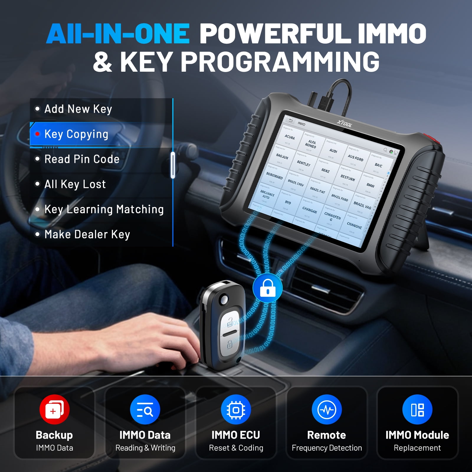 XTOOL X100PAD3 SE V2.0 + KC501 Key Fob Programmer All System OBD2 Scanner Bi-Directional Scan Tool 38 Services IMMO 2-Year Free Update