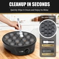 thumbnail image 4 of FineMade Non Stick Mini Pancakes Maker Machine, Electric Poffertjes Pan with Browning Control, Small Ebelskiver Aebleskiver Pan, Dutch Mini Pancake M, 4 of 8