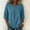 Blue, variant on SSZMDLB Women V Neck 3/4 Sleeve Blouse Embroidery Boho Casual Tunic Tops Summer Vacation Outfits Flowy Shirt, Red 2XL