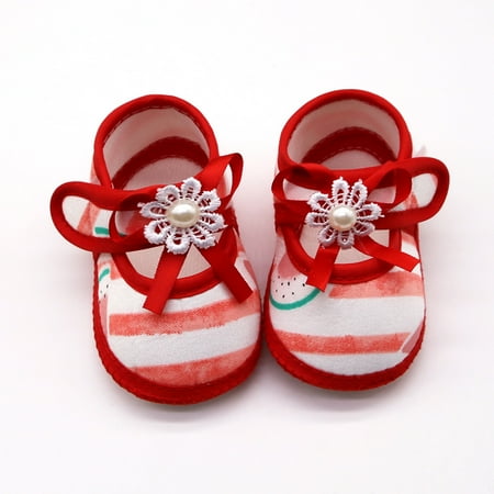 

Cathalem Shoes Girls 12-18 Month Baby Single Shoes Sandals Soft Girls Prewalker Watermelon Printing Sole Boy Shoes Size 11 Shoes Red 13