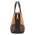 thumbnail image 5 of Wrangler Women's Suede Leather Satchel Handbag, Western Style Top-Handle Shoulder Crossbody Bag with Detachable Strap, Brown, 5 of 6