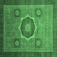 thumbnail image 1 of Ahgly Company Indoor Square Oriental Emerald Green Modern Area Rugs, 6' Square, 1 of 4