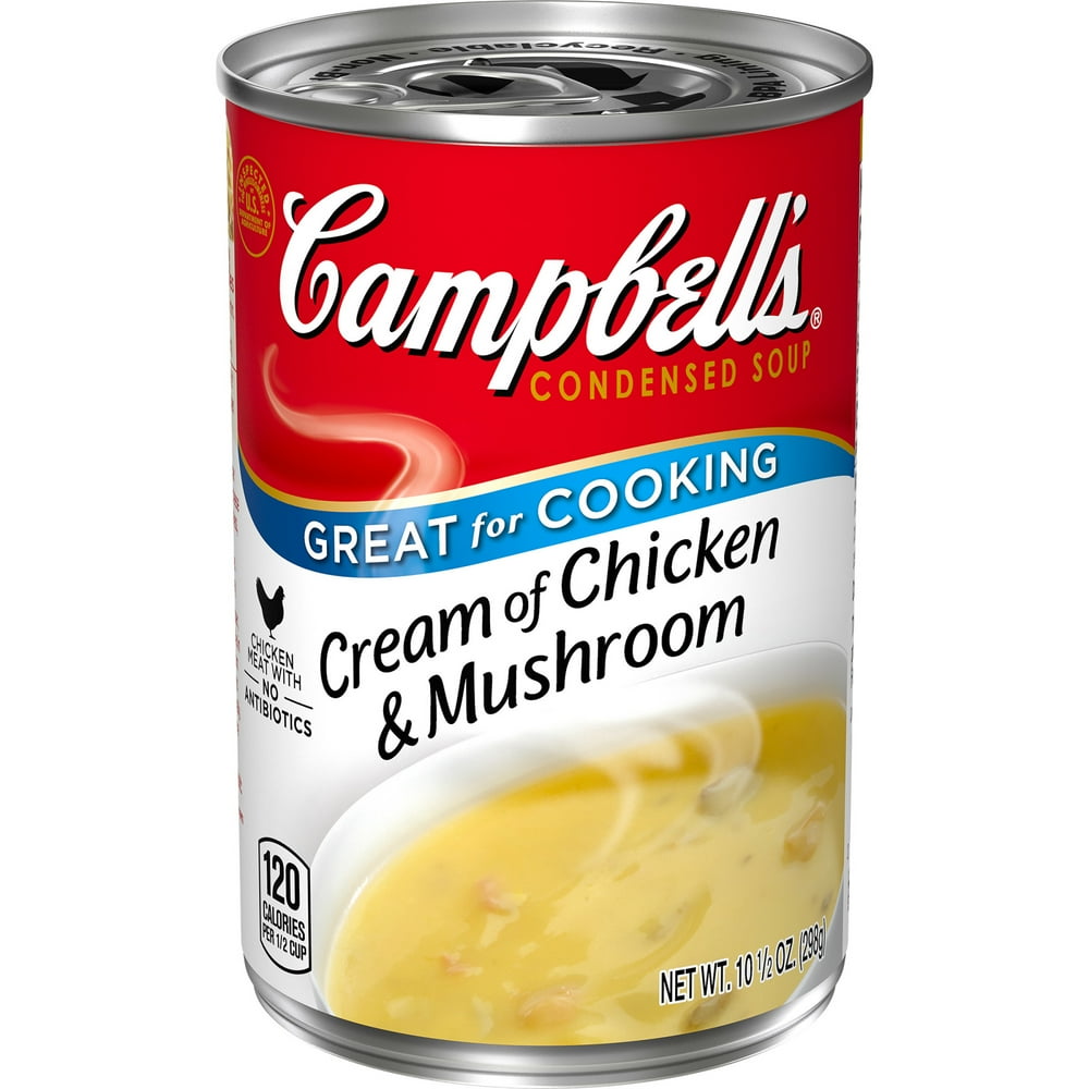 Campbell's Condensed Cream of Chicken & Mushroom Soup, 10.5 oz. Can