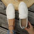 thumbnail image 2 of Taqqpue Women's Flats Shoes Women's Casual Versatile Solid Color Soft Soled Shoes Trendy Loafers Flat Shoes Loafer Shoes for Women, 2 of 10