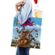 thumbnail image 4 of Madagascar Bolso de tela con estampado de lienzo para mujer, bolsa de compras reutilizable y estética, con cremallera interior, regalo para mujer, 35 × 40 cm., 4 of 6