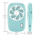 thumbnail image 3 of Handheld Fan Mini Fan Powerful,portable Fan Speed Adjustable Usb,blue, 3 of 5
