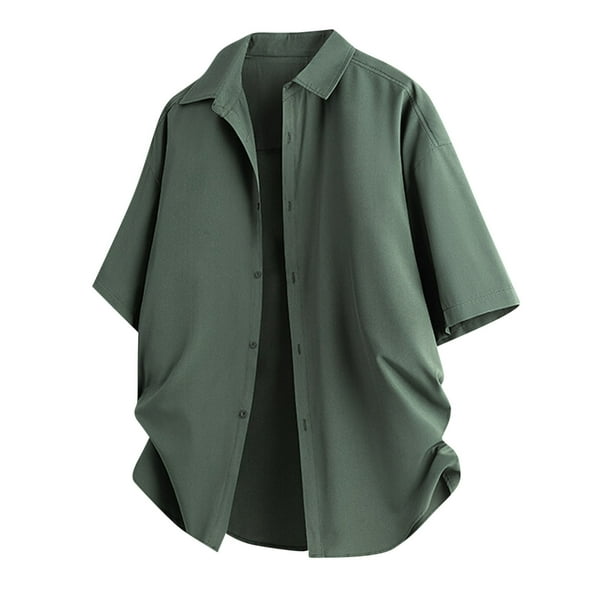 pstuiky camisetas de hombre, Blusas deportivas casuales de manga corta con cuello redondo y color sólido para hombre ropa de hombre xl