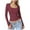 Wine, variant on Womens Long Sleeve Shirts Square Neck Tops Solid Color Basic Base Layer Crop Tops Fall Outfits Fashion Clothes Gray M