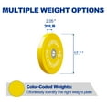 thumbnail image 5 of BalanceFrom Olympic Bumper Plate Weight Plate with Steel Hub, Color Coded, 35 lbs Single, 5 of 9
