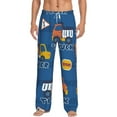 thumbnail image 2 of Goofa Construction Vehicles Printed Soft Pajama Pants for Men, Wide Leg Comfy Casual Lounge Yoga Pants-Large, 2 of 9