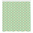 thumbnail image 3 of Sailboat Shower Curtain, Maritime Concept Water Spraying Baby Whales and Slope Icons in Bubbles, Fabric Bathroom Set with Hooks, 69W X 84L Inches Extra Long, Mint Green and Cream, by Ambesonne, 3 of 3