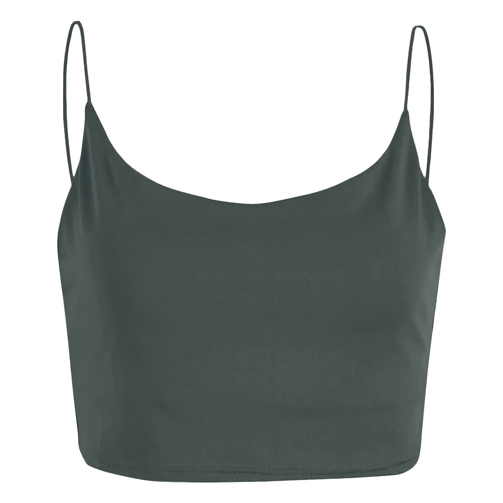 Cihdmfb Camisole Tops Crop Tops Women Fashion Party Soild Color