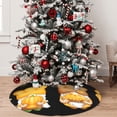 thumbnail image 5 of Rateoe Pumpkin Pie Gnome Print Christmas Tree Skirt 48" for Xmas Holiday New Year Party Circle Tree Mat Ornaments Decoration, 5 of 7