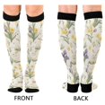 thumbnail image 4 of FORMRS Womens Knee High Socks Casual Long Thick Travel Daily Wear, 1 Pair, Floral Rabbit, 4 of 6