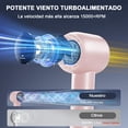 thumbnail image 2 of QKIIINQ Ventilador portátil de mano LED recargable, 199 Velocidades mini ventilador de mano potente, 4000mAh Ventilador turbo portátil personal, para Viajes, Acampar, Exteriores, Oficina, Hogar, 2 of 5
