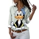 thumbnail image 4 of Disney-Camiseta de manga larga con botones y solapa para mujer, camisa informal con estampado 3D de Mickey, Minnie, Pato Donald, estilo Harajuku, y2k, novedad, 4 of 5