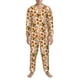 thumbnail image 3 of Balery Burger Pijama para Hombre de Dos Piezas con Manga Larga, Conjunto de Dormir y Descanso Suave con Bolsillos-Large, 3 of 7
