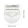 thumbnail image 3 of Labymos 17 Keys Crystal Kalimba African Thumb Transparent Finger Piano Acrylic Kalimba Portable Musical Instrument, 3 of 8