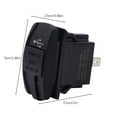 thumbnail image 2 of Adaptador de corriente para coche y motocicleta con doble puerto USB de 5 V y 3,1 A, 2 of 9