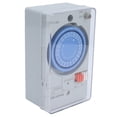 thumbnail image 2 of 24-Hour Mechanical Timer Switch with 220V AC, 15-Minute Interval, PA66 Flame Retardant Material - Low Power Consumption Synchronous Motor for Automatic Control of Water Heaters, Street Lamps, Garden, 2 of 6