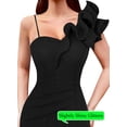 thumbnail image 4 of Vestido VFSHOW Maxi fruncido con volantes y una correa para el hombro para mujer, 4 of 7