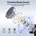 thumbnail image 4 of Auriculares inalámbricos Casan 2023 Bluetooth 5.3 HiFi Stereo 40H Playtime, 4 of 7