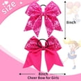 thumbnail image 4 of Banda elástica con forma de lazo para coletas Cheer Hair Bows para niñas, 4 of 6