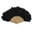thumbnail image 1 of Abanico Decorativo de Plumas de Novia de Boda Sunnimix para Baile de Té negro, 1 of 7