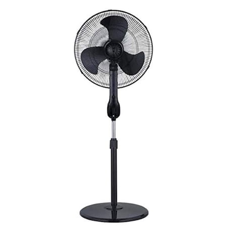 Condition photo showing As Is for utilitech 18 inch 3 speed indoor stand fan timer 