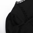 thumbnail image 5 of LIIPEE Womens Halloween Gothic Dark Elegant Short Sleeve Lace Square Neck Blouse,XS-L, 5 of 9