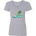 thumbnail image 3 of Inktastic Vero Beach Florida Vacation Women's V-Neck T-Shirt, 3 of 5