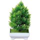 thumbnail image 1 of 2024 Artificial plants in pot - Plastic flowerpot - Decoration for indoors and outdoors - Home balcony or office Green, 1 of 5