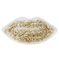 thumbnail image 1 of Hot and Cold Compress for Lips, Glitter Ice Pack, Cooling Gel for Lips, Anti-Swelling, Gold, 1 of 4