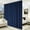 navy blue, variant on MaKefeile Blackout Curtain Divider with Ceiling Curtain Track for Room Partition,1 Panel Beige Privacy Divider Curtain and White Flexible Track Set