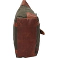 thumbnail image 2 of Sharo Satchel Leather & Canvas Handbag, 2 of 6