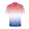 thumbnail image 6 of UVEASISHA Mens American Flag Patriotic T-Shirts Short Sleeve Eagle Printed 4th of July Shirt Big and Tall Fashion Hipster Graphic Tees Independence Day Shirt Purple 4XL, 6 of 7