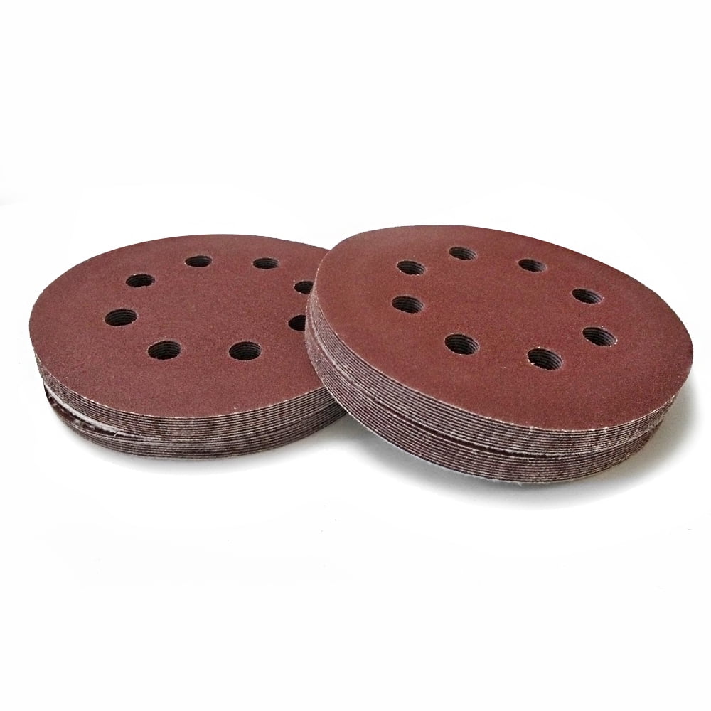 HOTBEST Sanding Discs Hook and Loop Disc 5 Inch 8 Hole Sandpaper