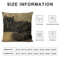 thumbnail image 5 of Orinice Cute Cat Graphic Decorative Throw Pillow Cover for Home Couch Living Room Bed Sofa - High-Quality Short Plush Material - Invisible Zipper Design - 1PC 22x22in, 5 of 5