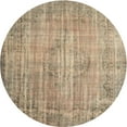 thumbnail image 1 of Ahgly Company Machine Washable Indoor Round Traditional Dark Almond Brown Area Rugs, 4' Round, 1 of 7