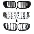 thumbnail image 4 of Rejilla de riñón protectora de una sola línea ABSABS Protective Frente Grille Grille Grill Estilo automático Reemplazo Reemplazo de accesorios Reemplazo para E46 4D Sedan 320i 2002-2005 Matte Black Inevent VI001699-01, 4 of 7