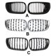thumbnail image 4 of Rejilla de riñón protectora de una sola línea ABSABS Protective Frente Grille Grille Grill Estilo automático Reemplazo Reemplazo de accesorios Reemplazo para E46 4D Sedan 320i 2002-2005 Matte Black Eigraketly VI001699-01, 4 of 6