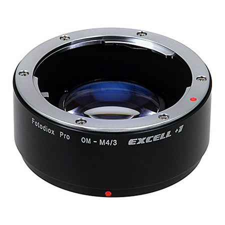 Fotodiox Fotodiox Pro Excell+1 Lens Adapter w/ Focal Reducing Light Gathering Optics - Olympus Zuiko (OM) 35mm SLR Lens to Micro Four Thirds (MFT, M4/3) Mount Mirrorless Camera Body