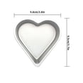 thumbnail image 2 of Molde para pudín de acero al carbono resistente al calor, molde para cupcakes de múltiples formas, taza de gelatina antiadherente, molde Herramientas y accesorios para hornear corazón de plata Toystoory HA8438-01B, 2 of 6
