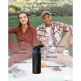 thumbnail image 5 of WaterH BOOST Smart Water Bottle with Reminder to Drink Water & Water Tracker Bottle - Double Wall Vacuum Insulated Water Bottle Stainless Steel, Wide Mouth 32 oz Water Bottles, Ideal for Gift - Black, 5 of 7