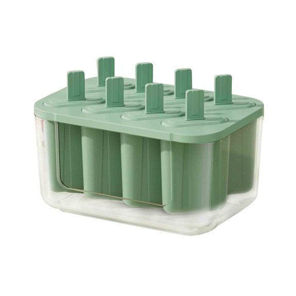 Tunhigl Sales Silica Gel Ice Tray Film with 22-cell Ice Box with Lid Food-grade Ice Maker Home Ice-cream Popsicle