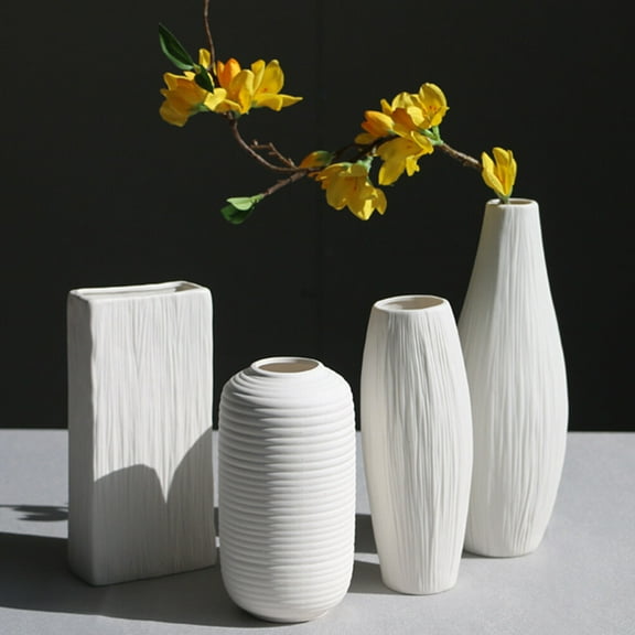 FRCOLOR  Tall Floor for Home Decor Ceramic Vase Modern Shape