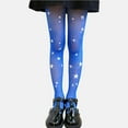 thumbnail image 2 of AHTJRT Girls Sparkle Leggings Kids Lightweight Fishnet Rhinestone Stockings Glitter Shinny Mesh Pantyhose for Dancing Blue 5-15 Years, 2 of 3